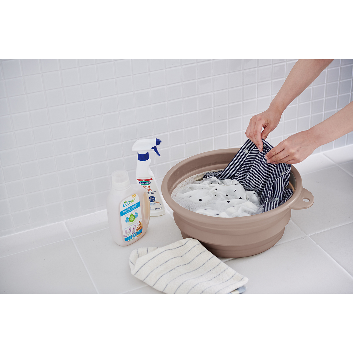 ソフトタブ 折りたたみたらい ミントグリーン