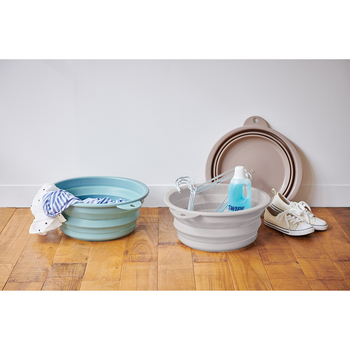 ソフトタブ 折りたたみたらい ベージュ