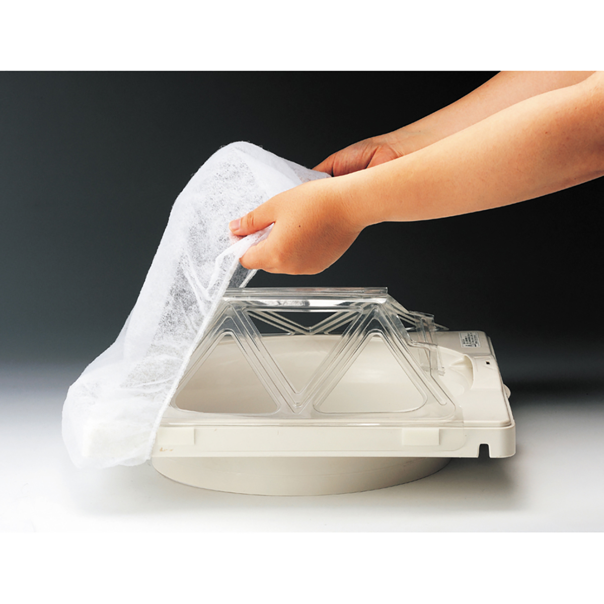 簡換ボーイかぶせて簡単換気扇用フィルター 専用フレーム付き 3枚入