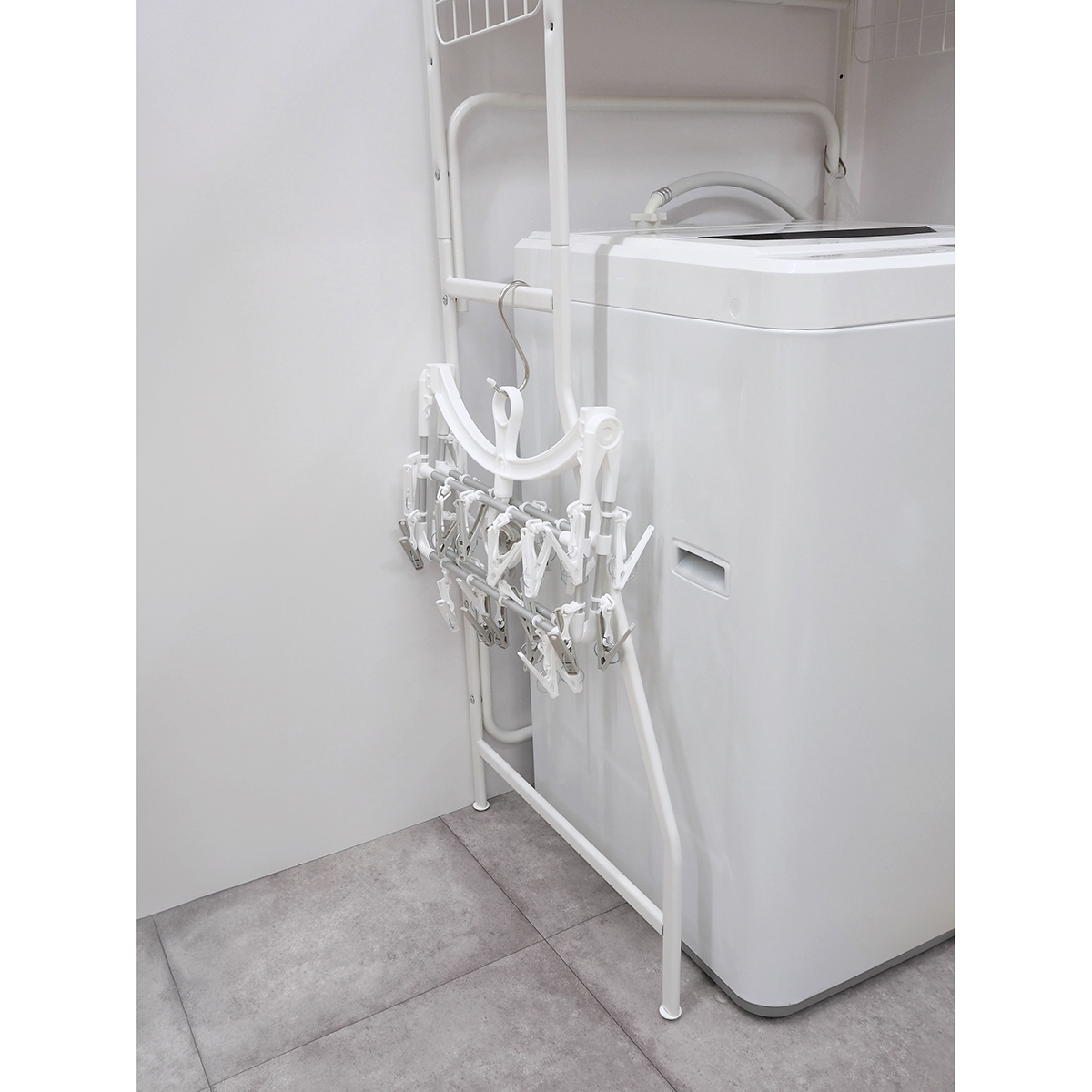 ラクMAXアルミ角ハンガー長ピンチ24個付