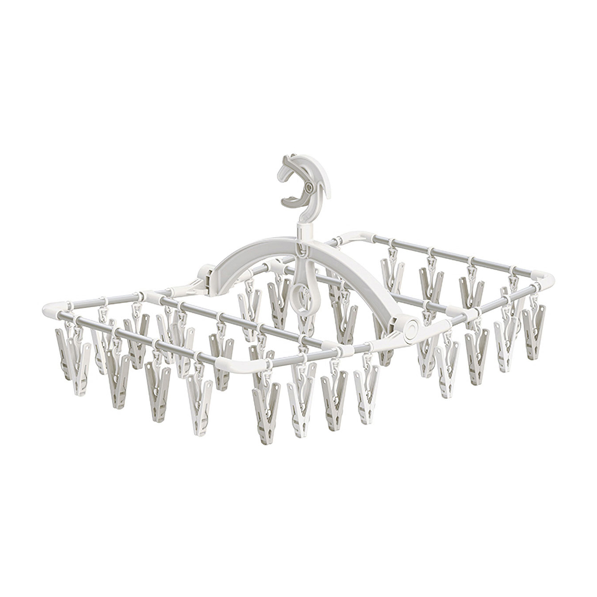 ラクMAXアルミ角ハンガー長ピンチ32個付