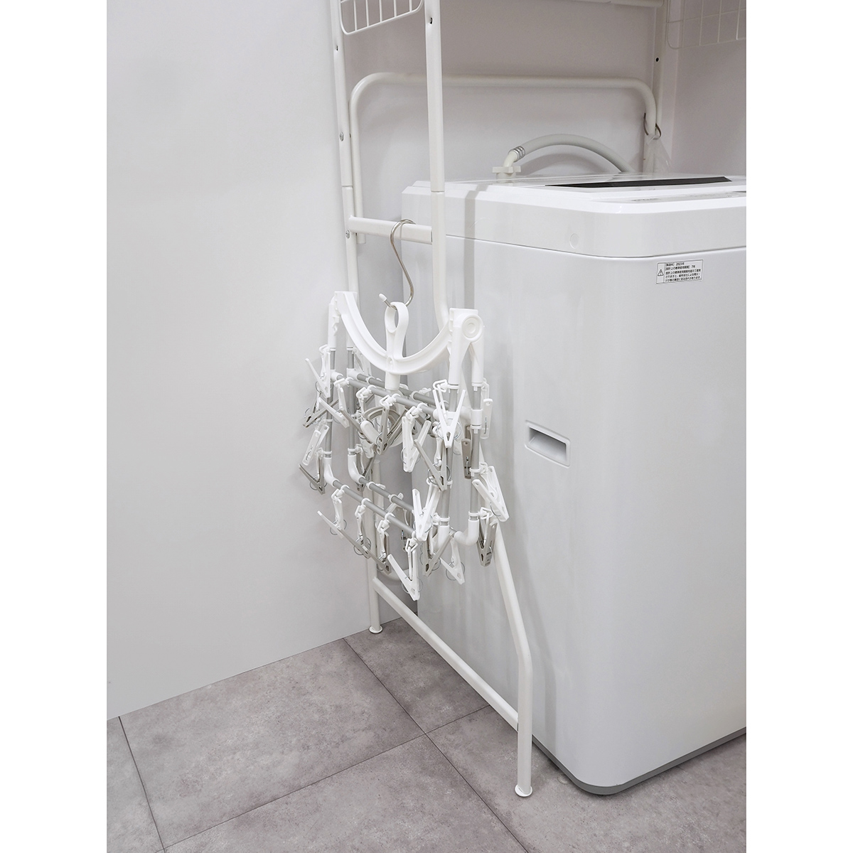 ラクMAXアルミ角ハンガー長ピンチ32個付