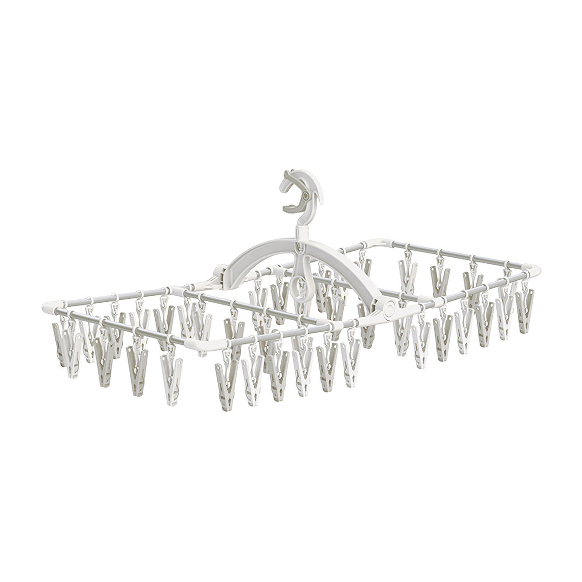 ラクMAXアルミ角ハンガー長ピンチ40個付