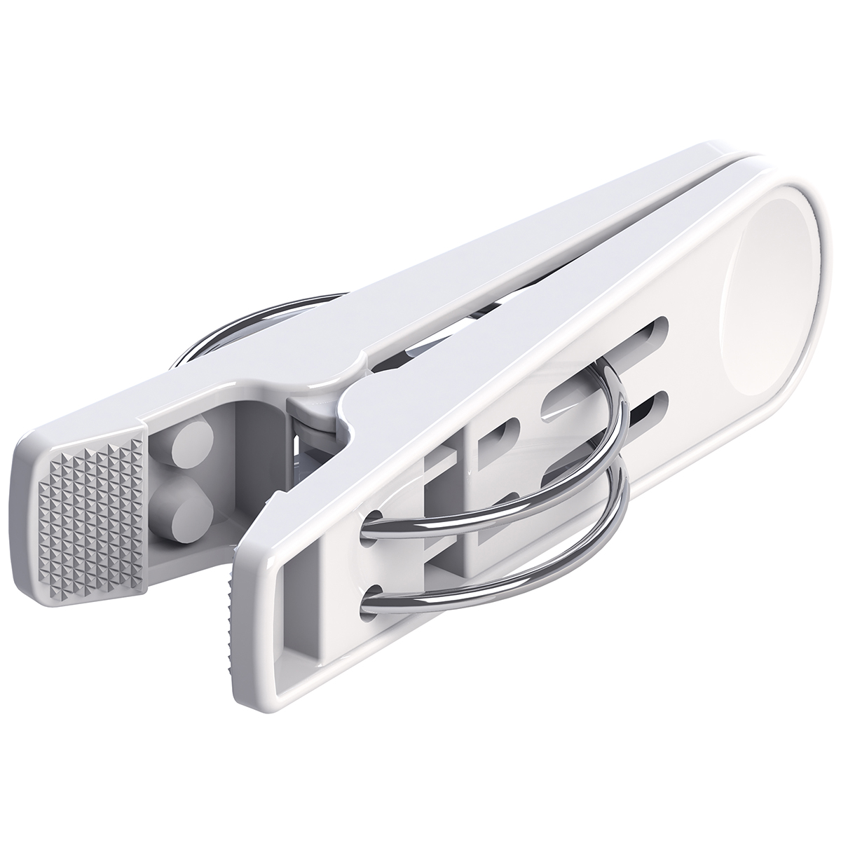 MSダブルバネ強力ピンチ 8個入 ホワイト