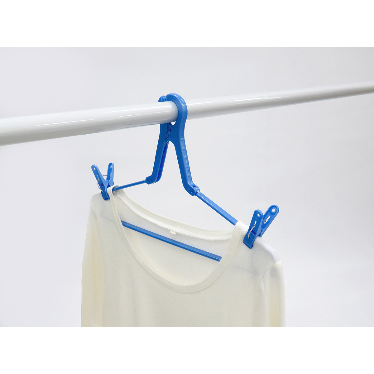 NSRハンガーまるごとピンチ 10個入 ブルー・ホワイト