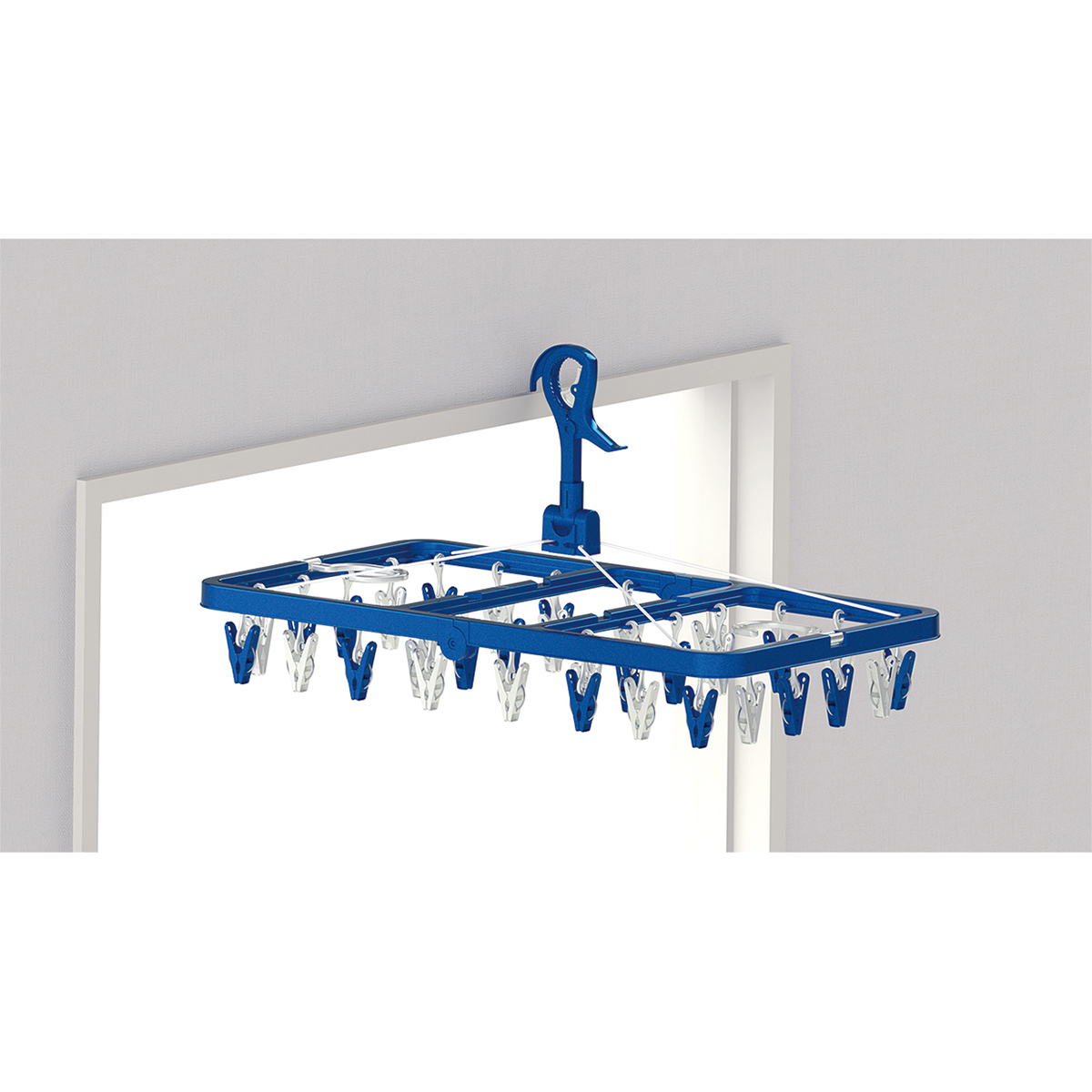 LSTサイドフック付き角ハンガー ピンチ32個付き