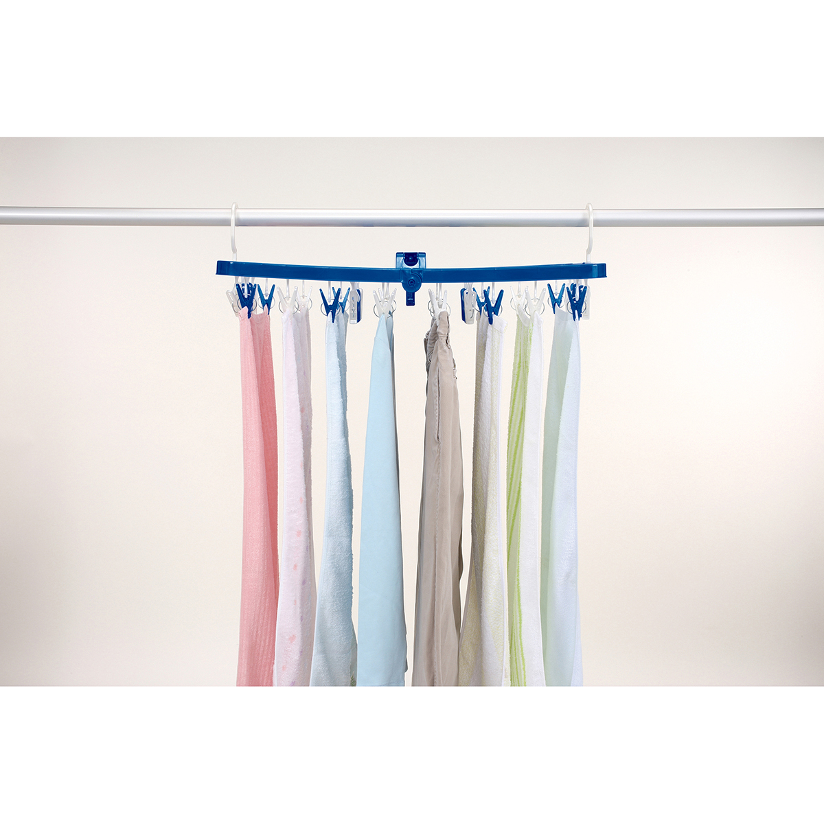 LSTサイドフック付き角ハンガー ピンチ32個付き