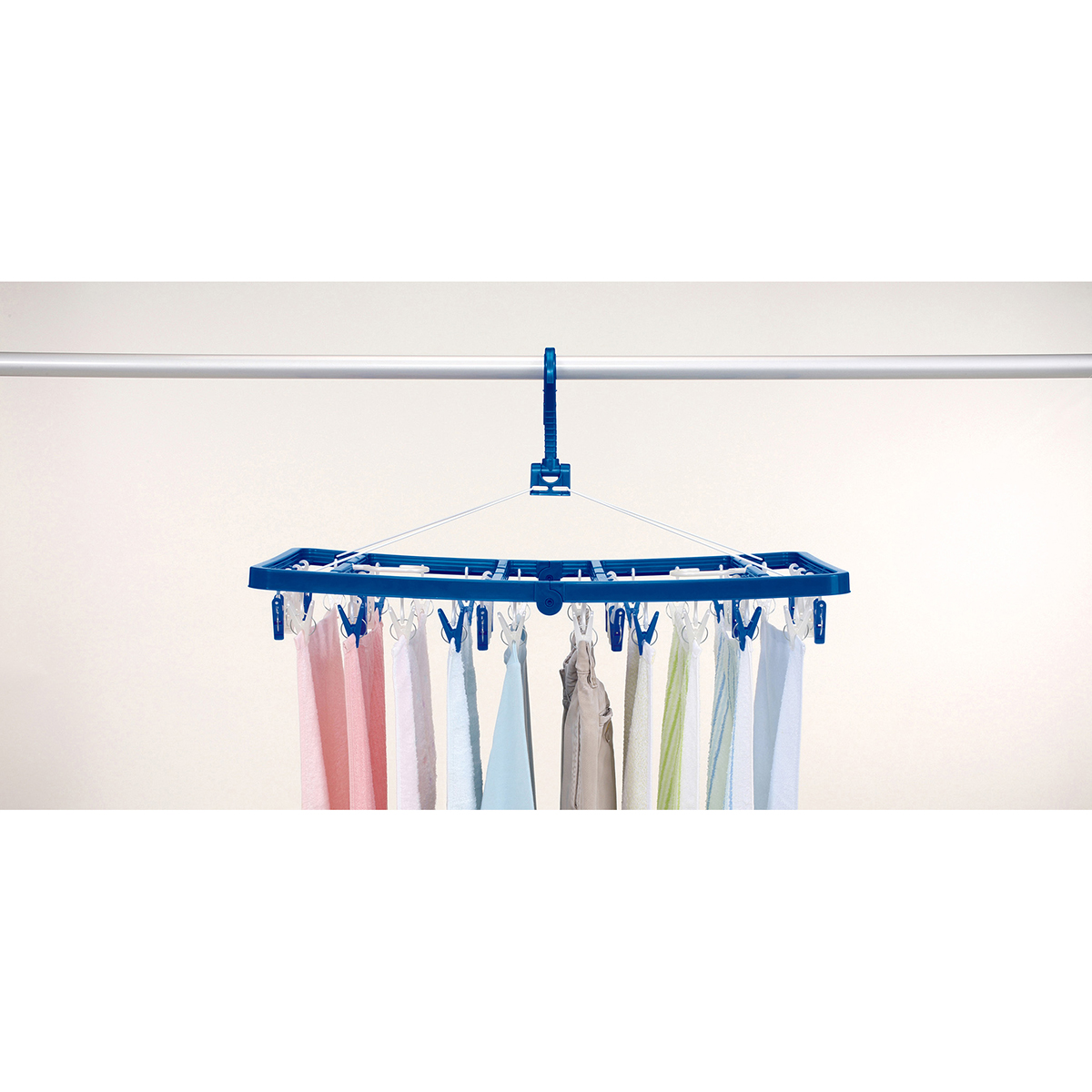 LSTサイドフック付き角ハンガー ピンチ42個付き