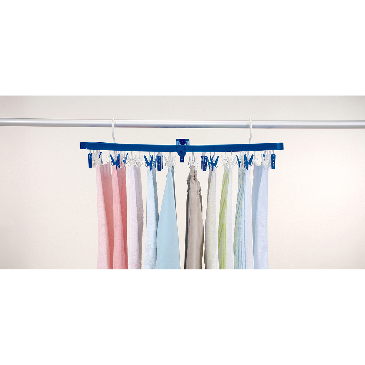 LSTサイドフック付き角ハンガー ピンチ42個付き