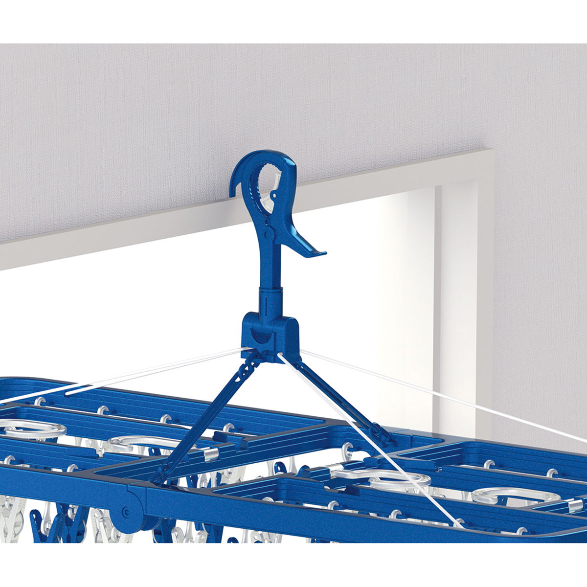 LSTサイドフック付き角ハンガー ピンチ60個付き