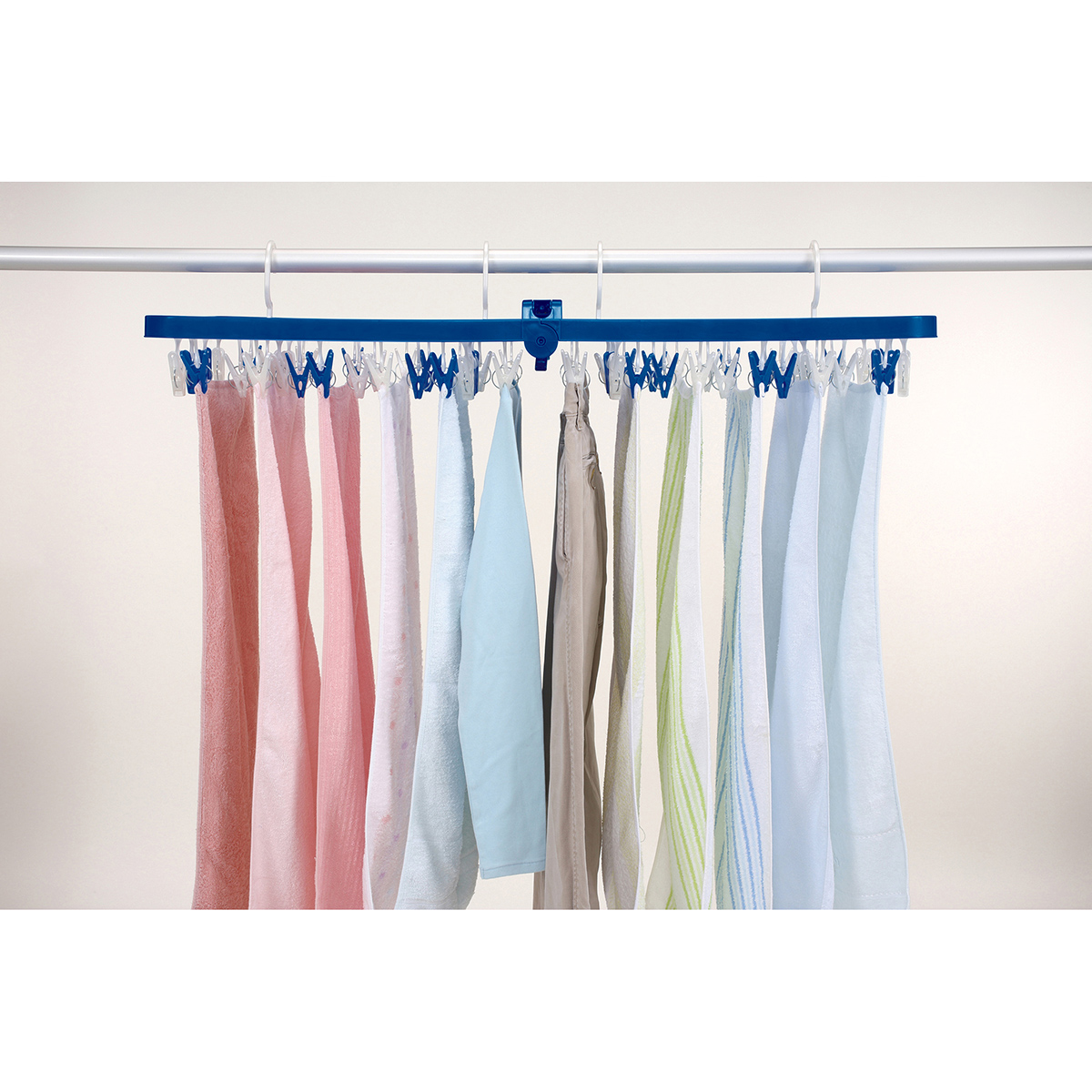 LSTサイドフック付き角ハンガー ピンチ60個付き