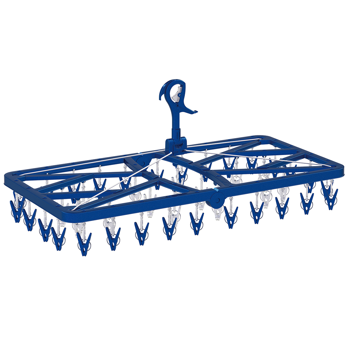 LSTピンチが自由に回る角ハンガーピンチ42個付き