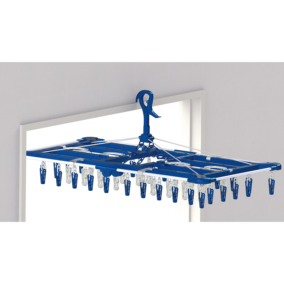 LSTタオルで隠し干しハンガー ピンチ52個付き