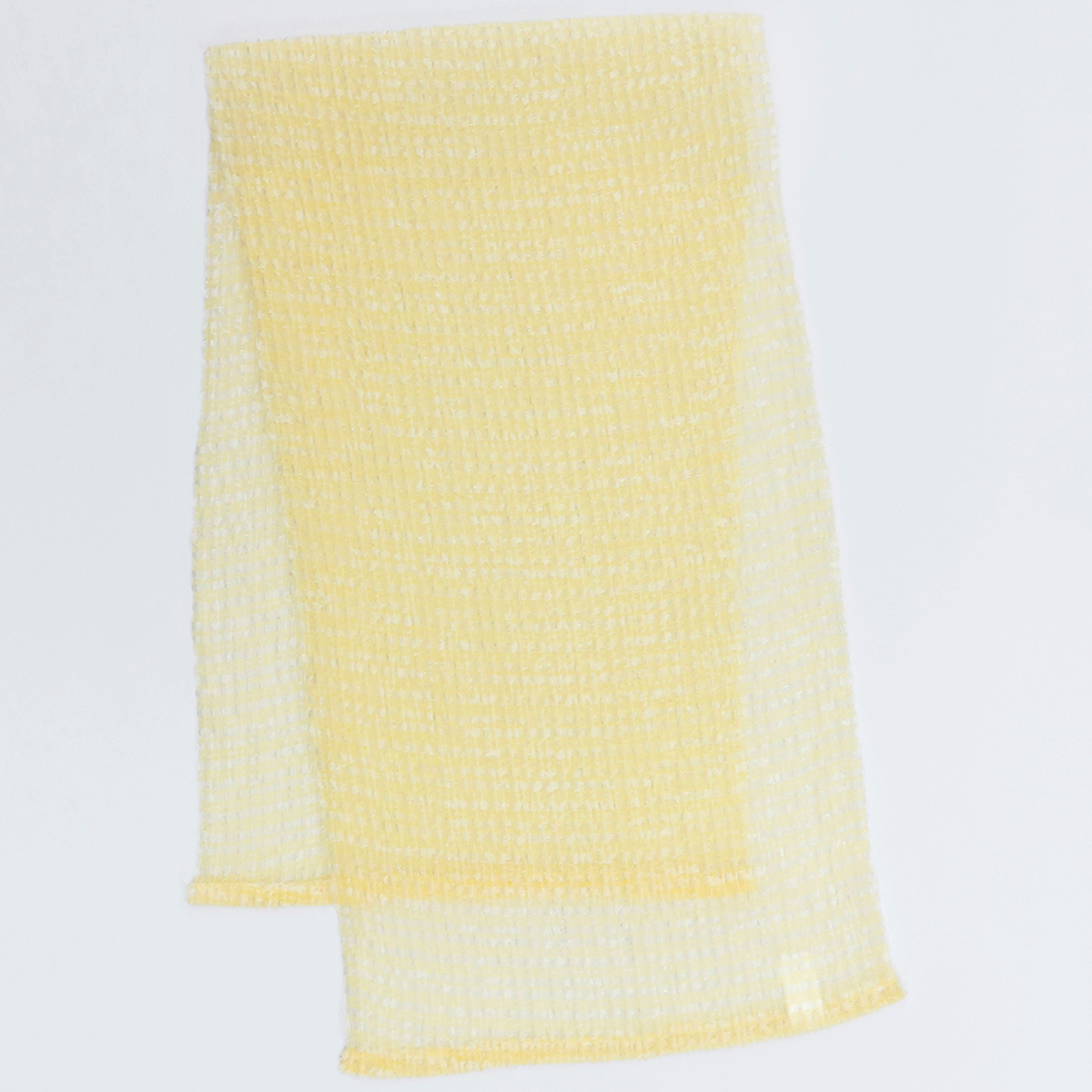 すご泡銀抗菌ナイロンタオル 超やわらかめ イエロー