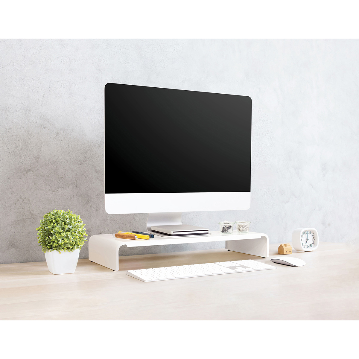 PCラック 54cm ホワイト