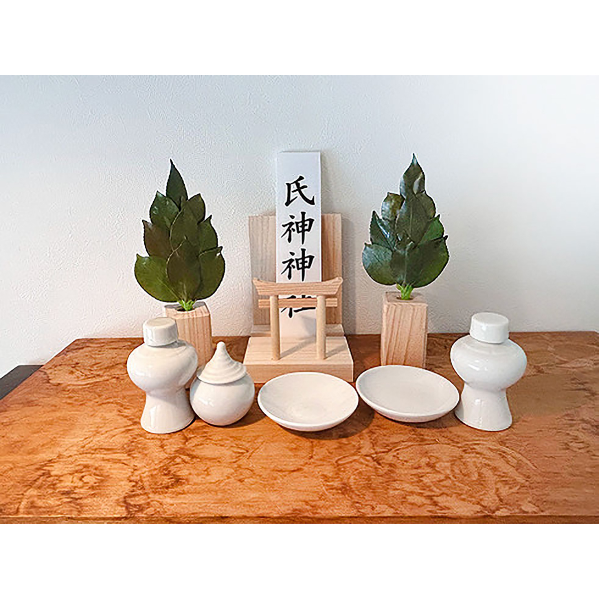 Ａ＆Ｋ　ミニＳ榊　鳥居付き神棚セット