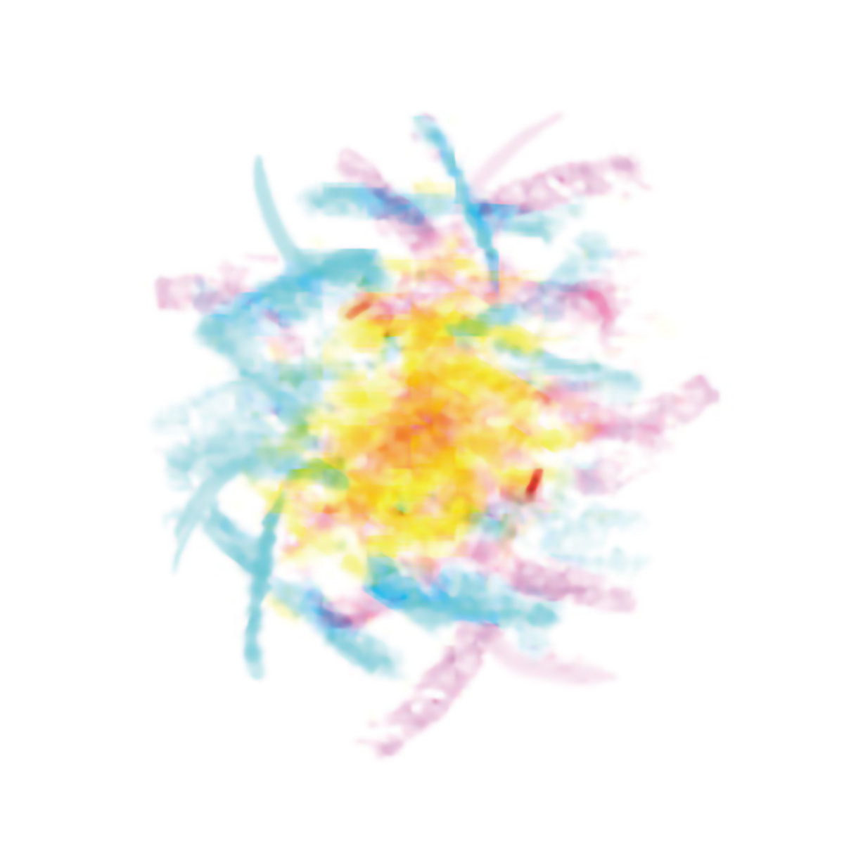 あおぞら　ドットフラワークレヨン