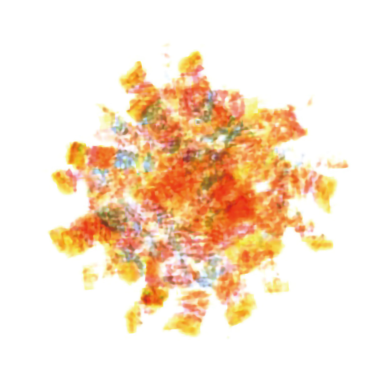 あおぞら　ドットフラワークレヨン