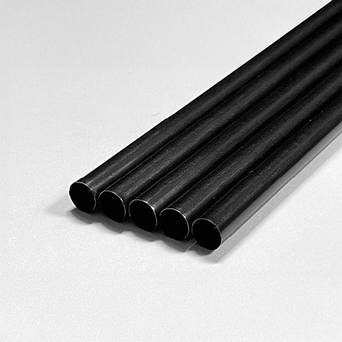 バイオマスストロー黒　紙袋入　径６×２１０ｍｍ　５００本入