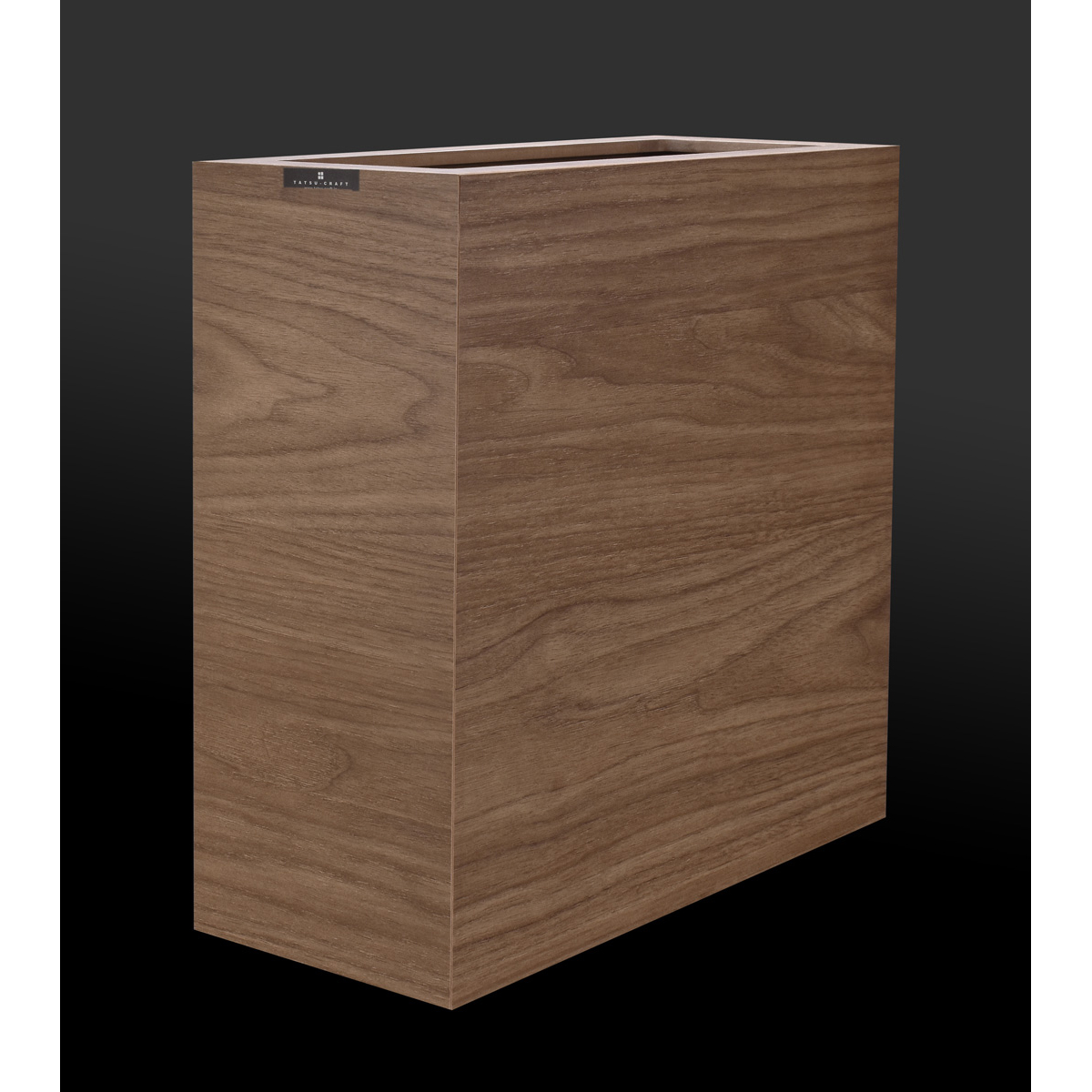 バスク　ダストボックス　スリム　Ｌ角　ブラウン