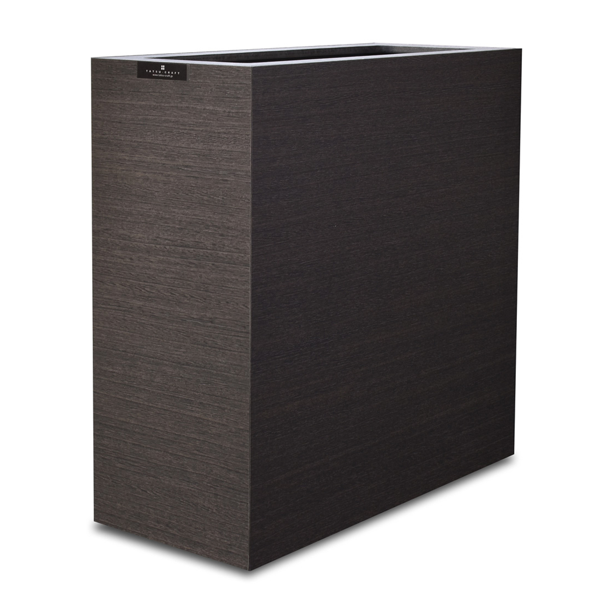 バスク　ダストボックス　スリム　Ｌ角　ブラック