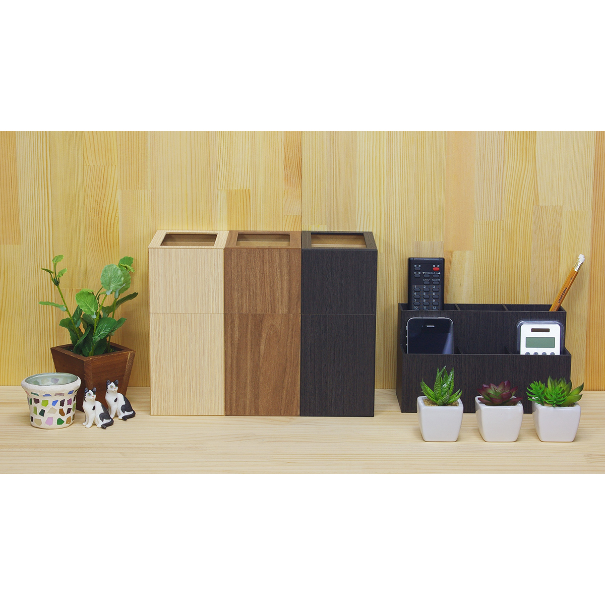 バスク　屑入れ　Ｓ　カバー付き　ブラック