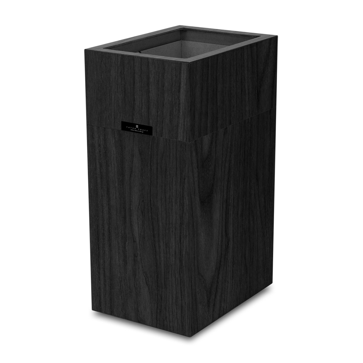 バスク　屑入れ　Ｍ　カバー付き　ブラック