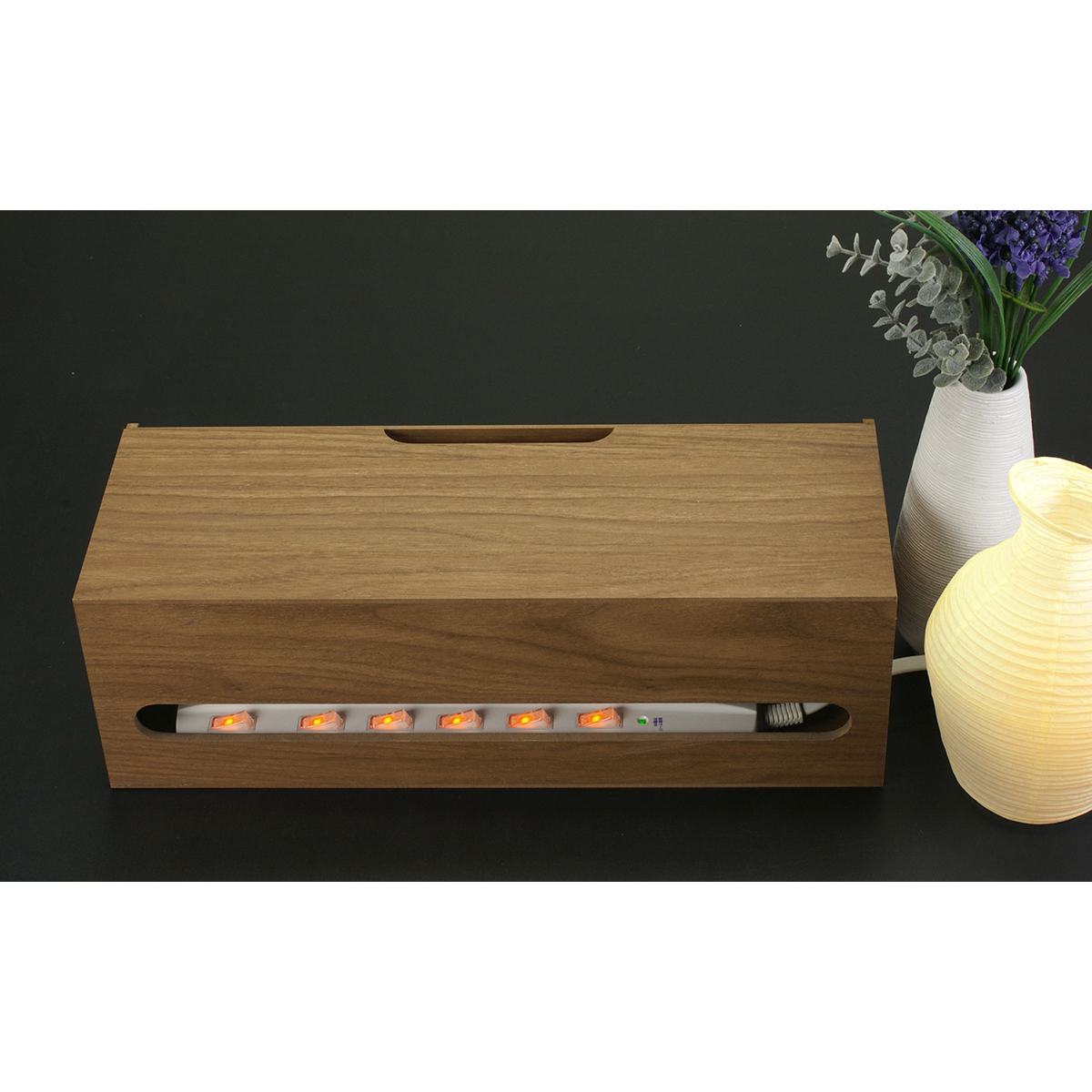 バスク　ケーブルボックス　Ｍ　ブラウン