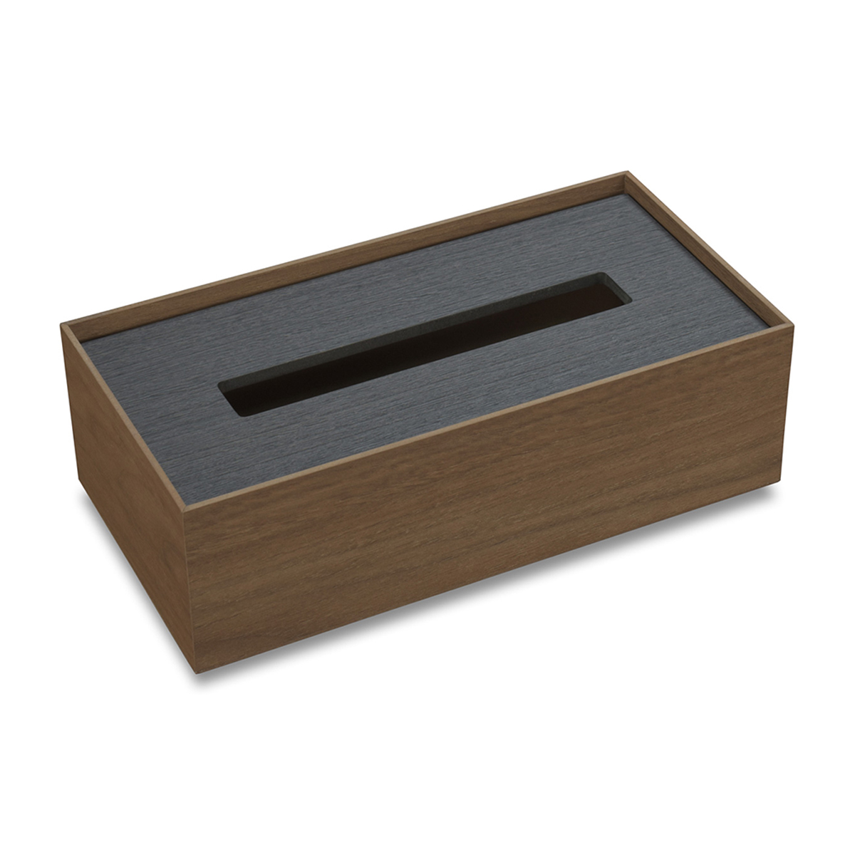 バスク　ティッシュボックス　スクエア　Ｍ　ブラウン