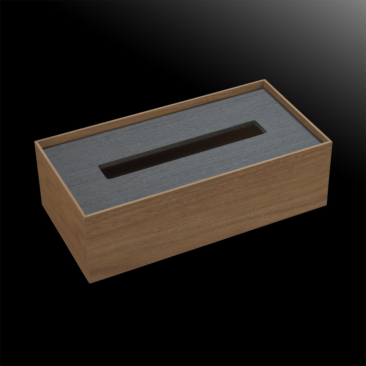 バスク　ティッシュボックス　スクエア　Ｍ　ブラウン