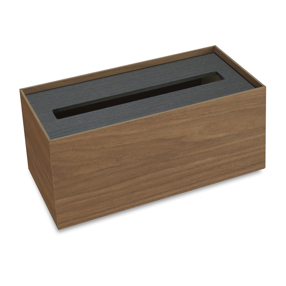 バスク　ティッシュボックス　スクエア　Ｌ　ブラウン