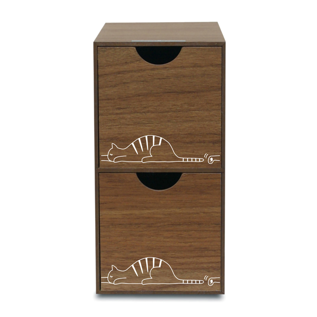 バスク　ＳＨＩＰＰＯ　ミニ収納ボックス　Ｓ　２段引出し　ブラウン