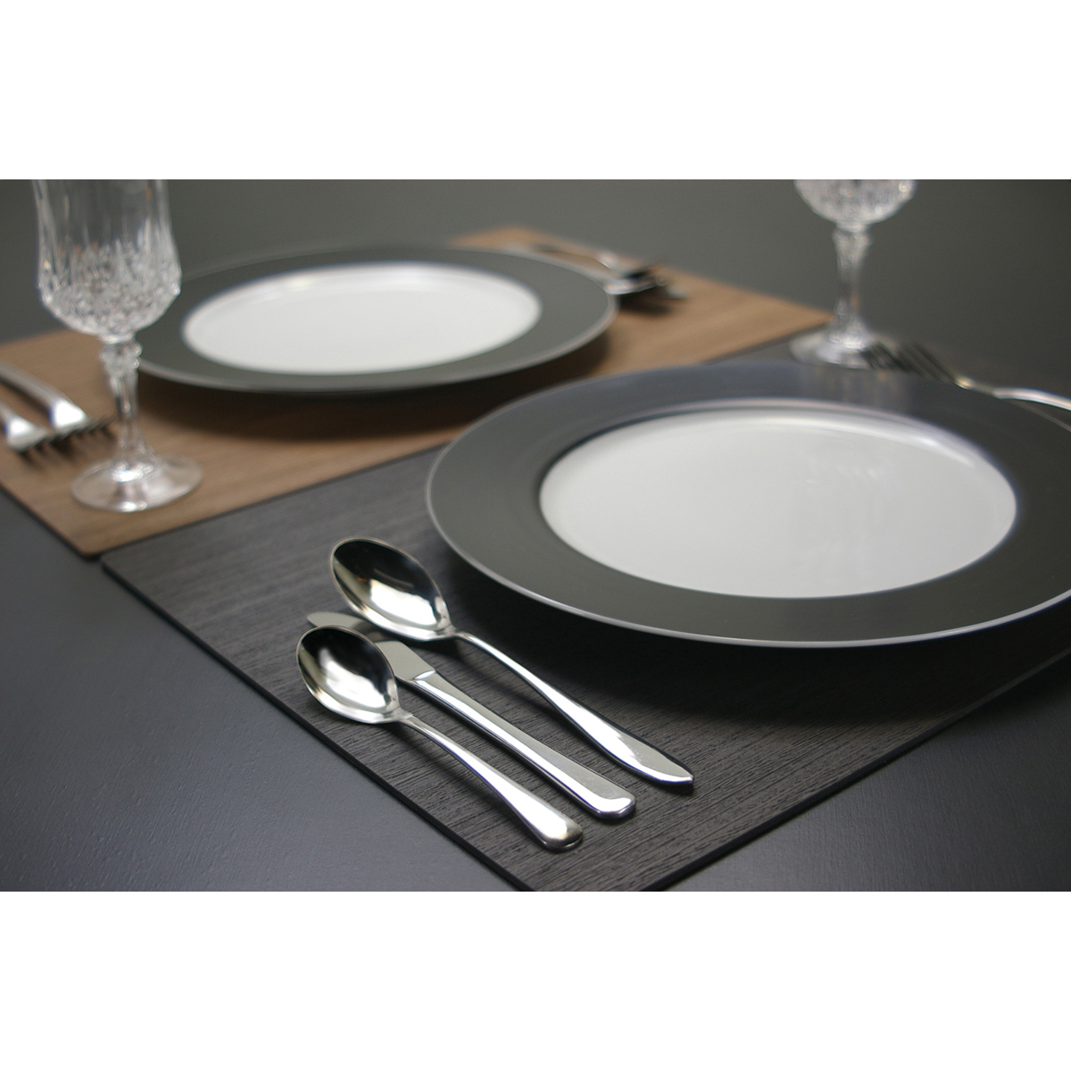 バスク　ランチョンマット　ブラック