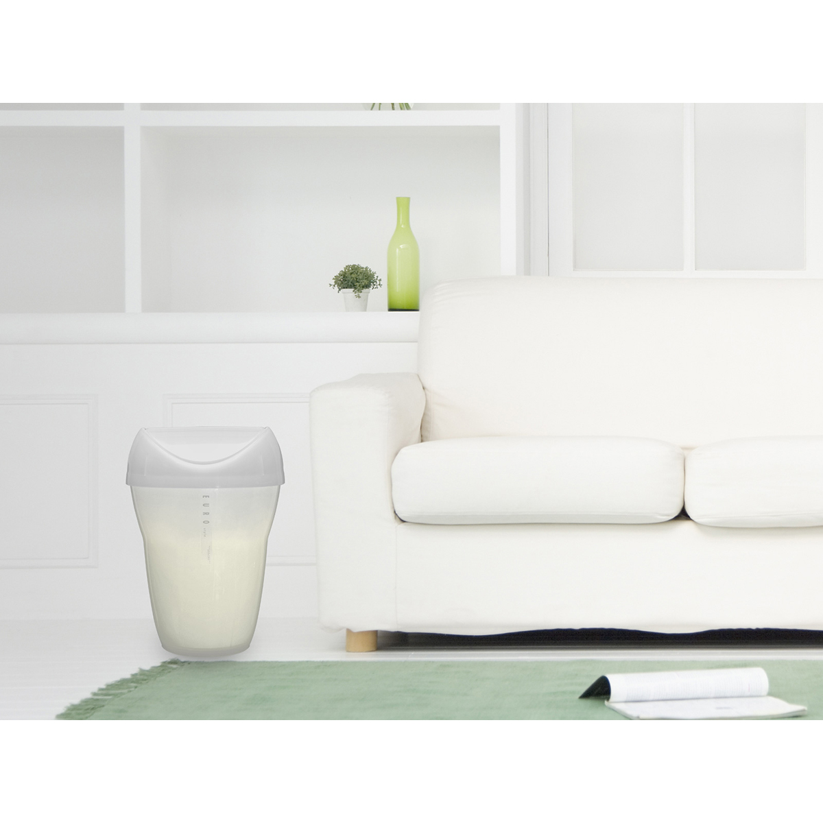 ユーロカクテル　ダストボックス　Ｌ　スイング　ホワイト