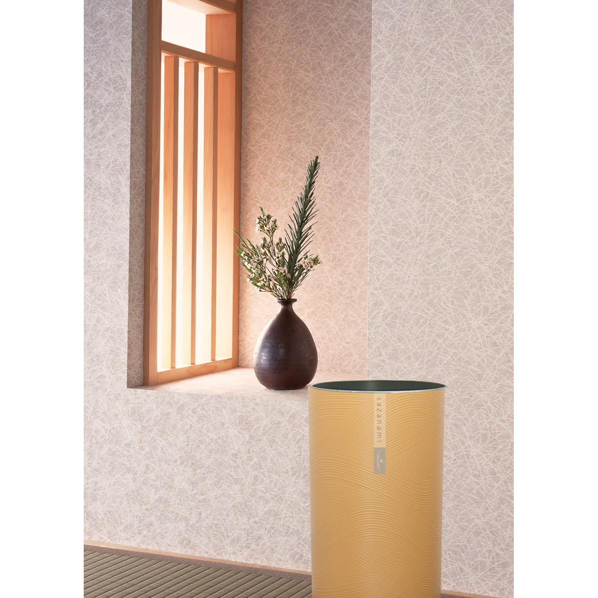 ダストボックス　Ｌ　さざ波　ブラウン