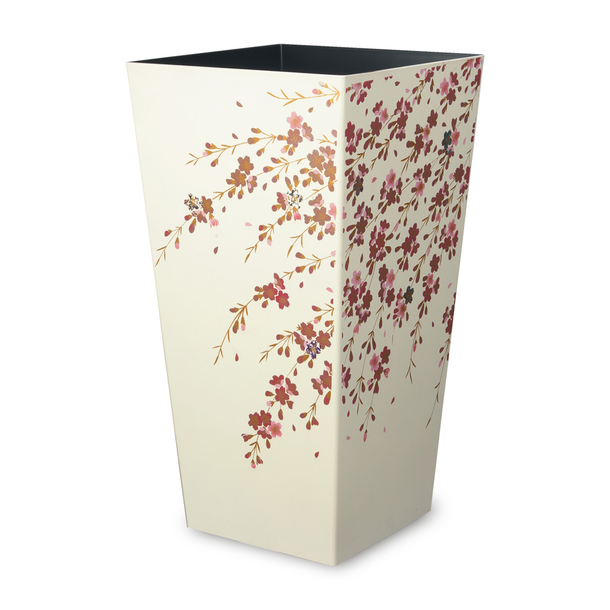ダストボックス　Ｌ角　桜　ホワイト