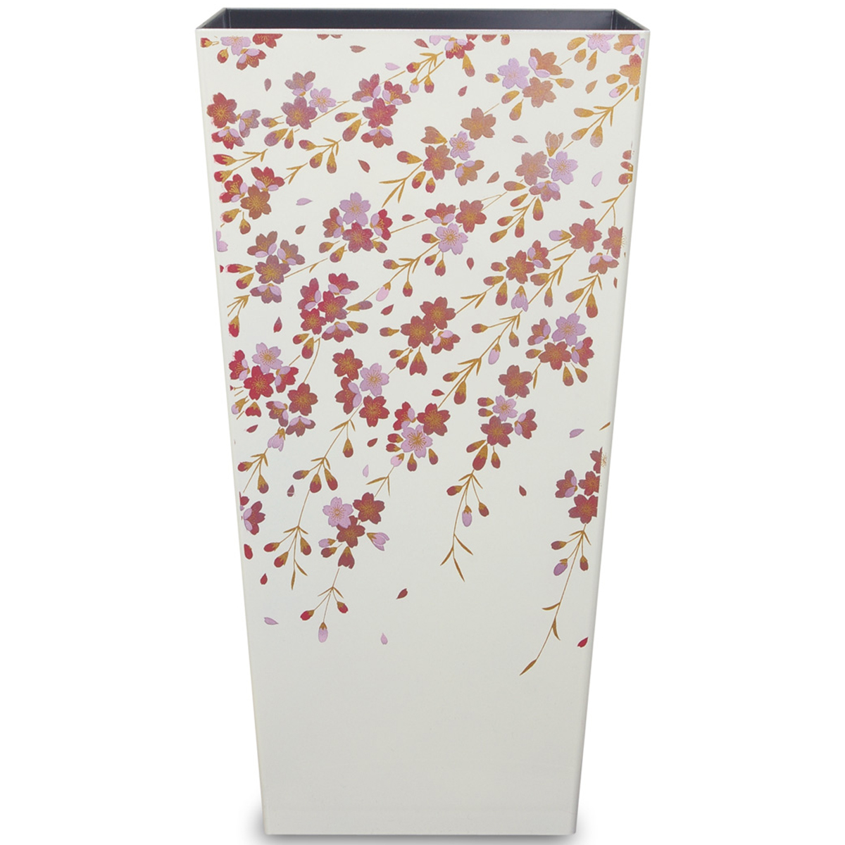 ダストボックス　Ｌ角　桜　ホワイト