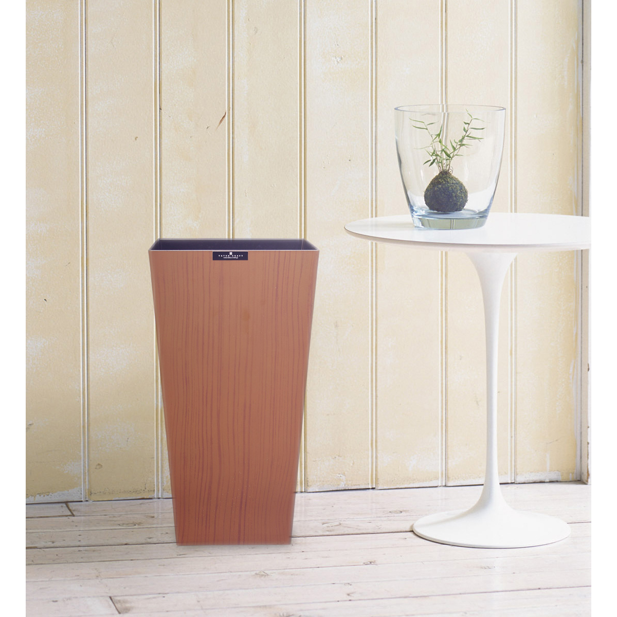 ウッドグレイン　ダストボックス　Ｌ角　ブラウン