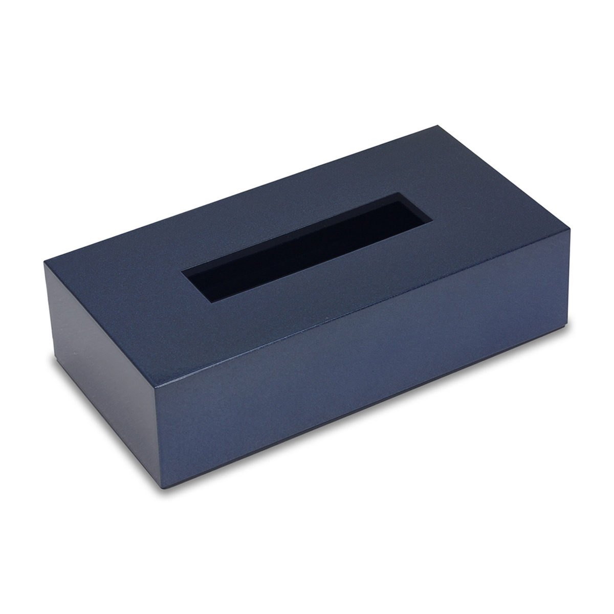 ティッシュボックス　メタリカ　ミッドナイトブルーメタリック