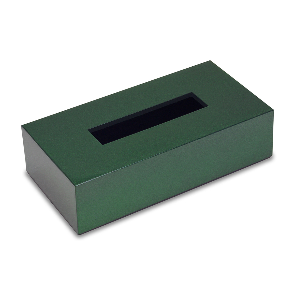 ティッシュボックス　メタリカ　ダークグリーンメタリック