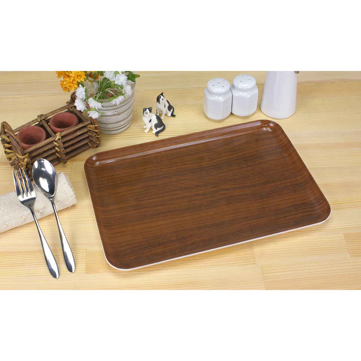 ＣＮトレー　Ｍ角ウッド　オーク