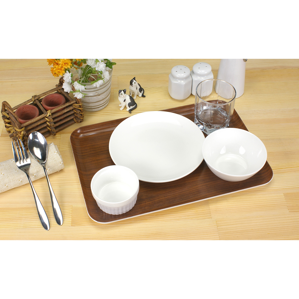 ＣＮトレー　Ｍ角ウッド　オーク