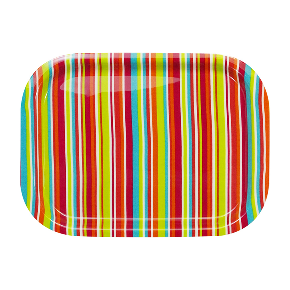 ＮＳトレー取手なし　Ｓ角　ミラノストライプ／レッド