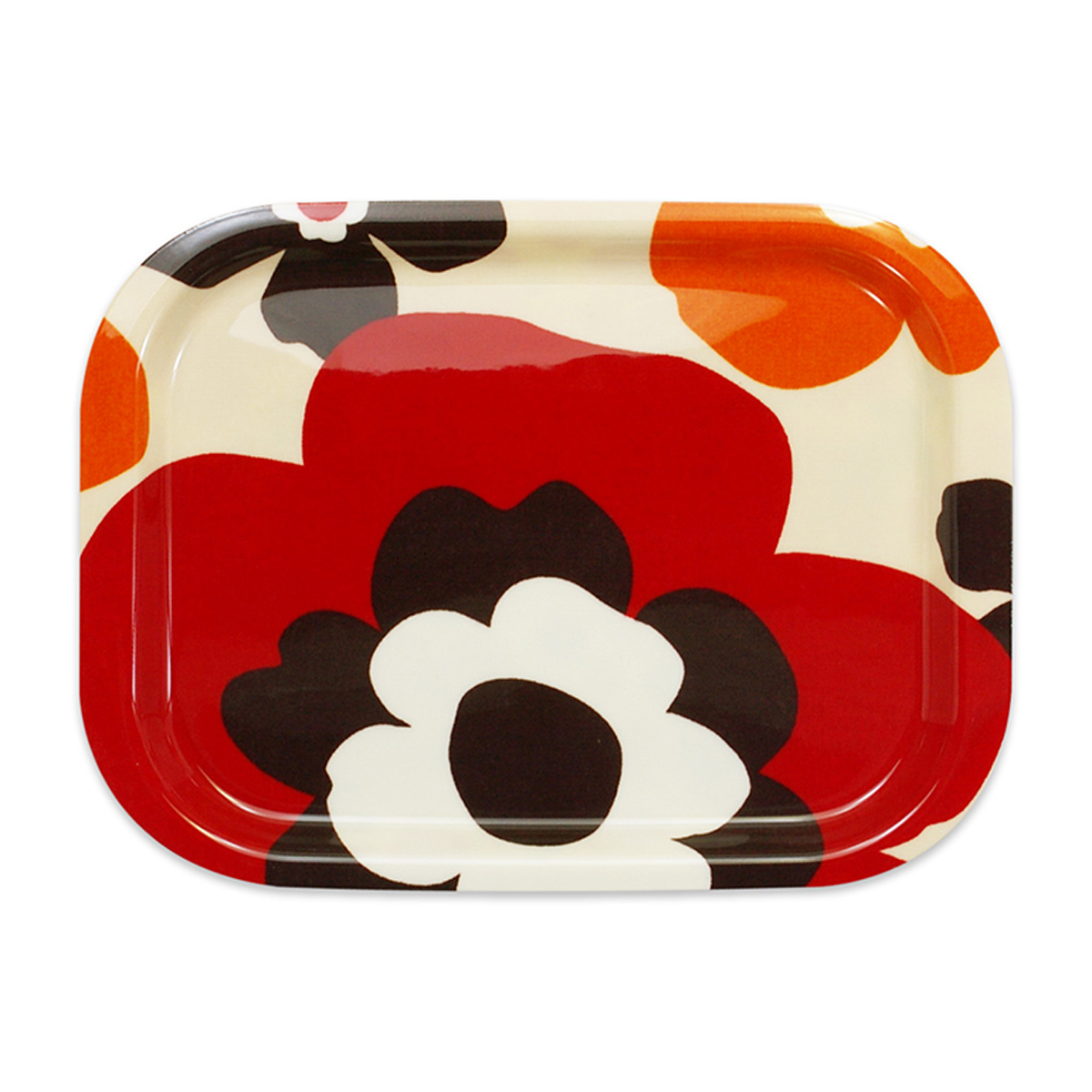 ＮＳトレー取手なし　Ｓ角　フフラ／レッド