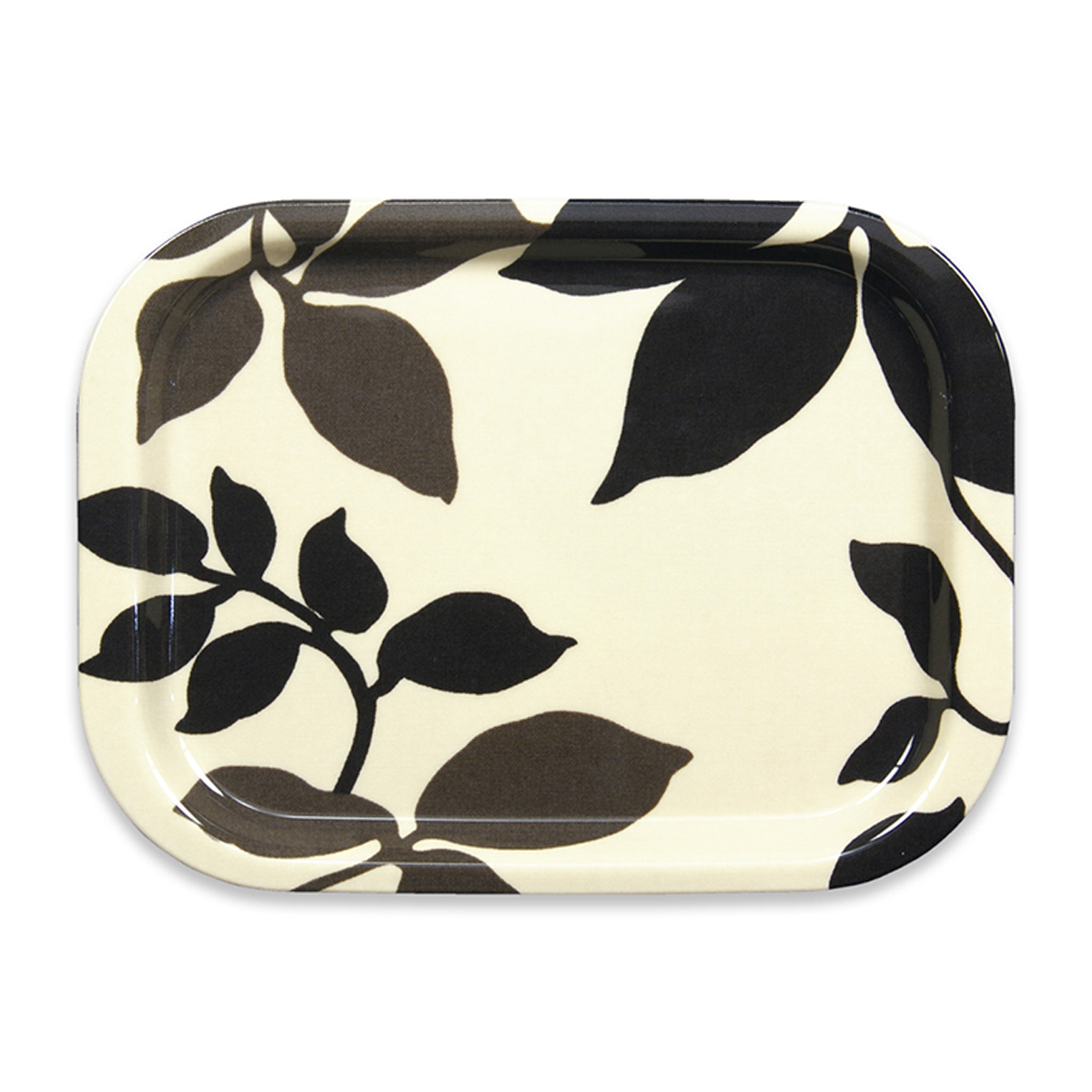 ＮＳトレー取手なし　Ｓ角　リーフ／ブラウン