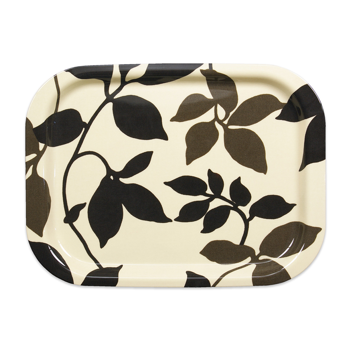 ＮＭトレー取手なし　Ｍ角　リーフ／ブラウン