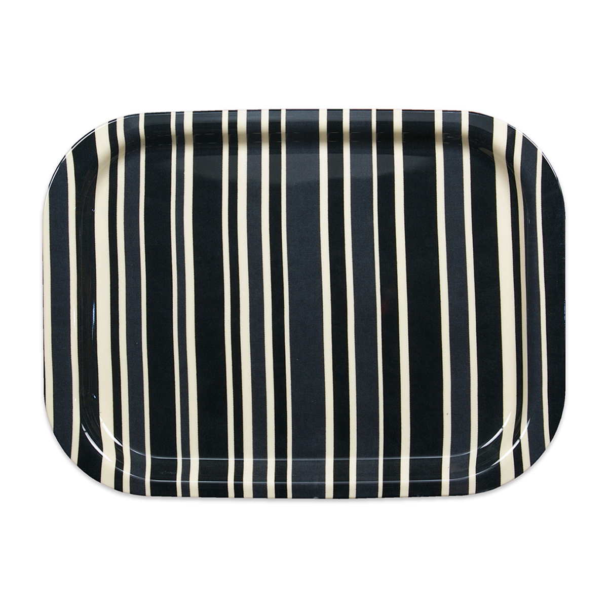 ＮＭトレー取手なし　Ｍ角　トリノストライプ／ブラック