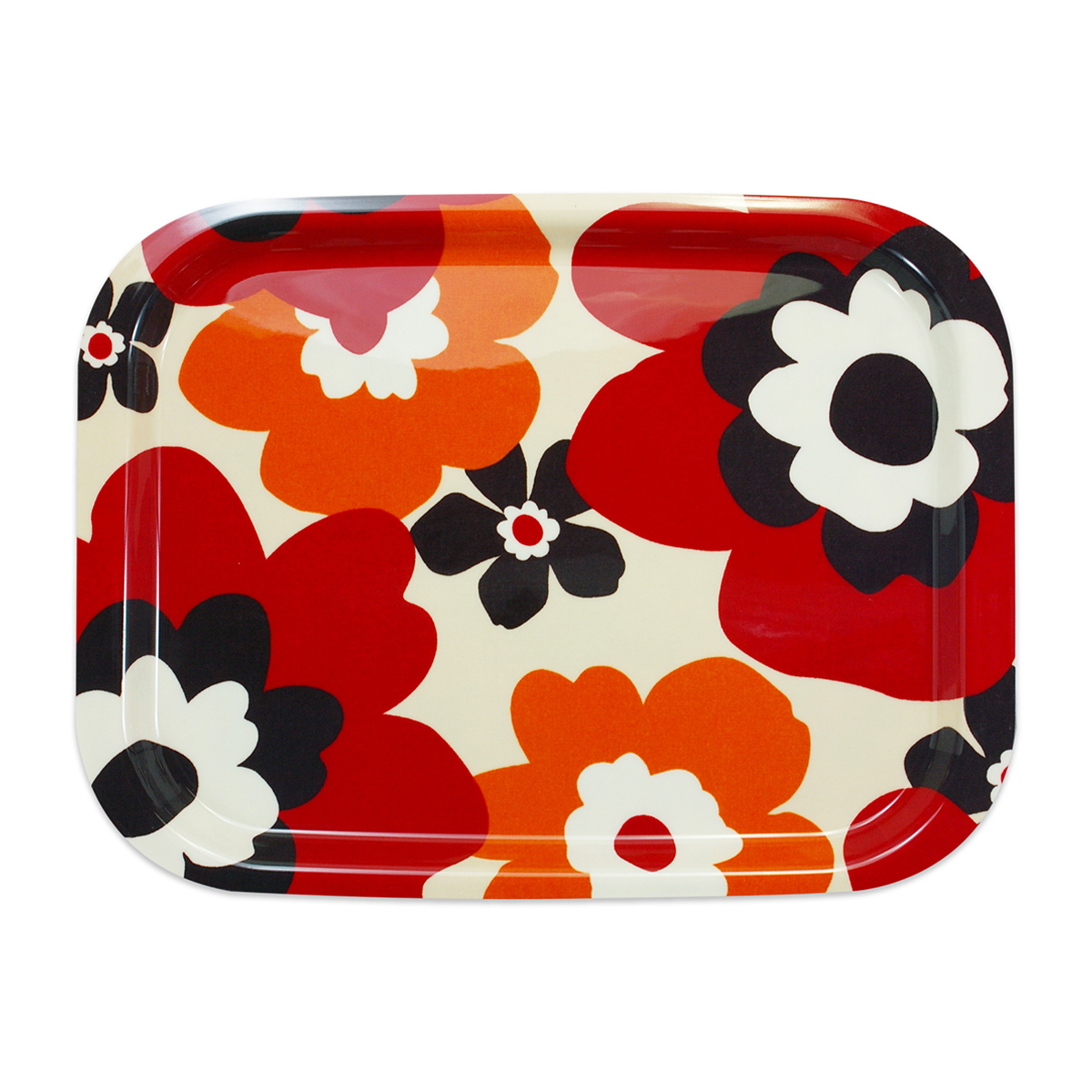 ＮＬトレー取手なし　Ｌ角　フフラ／レッド