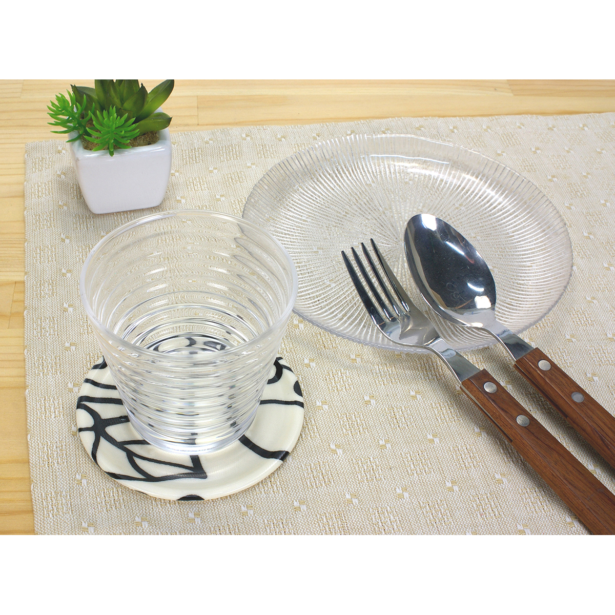 コースター　グローヴ／ホワイト