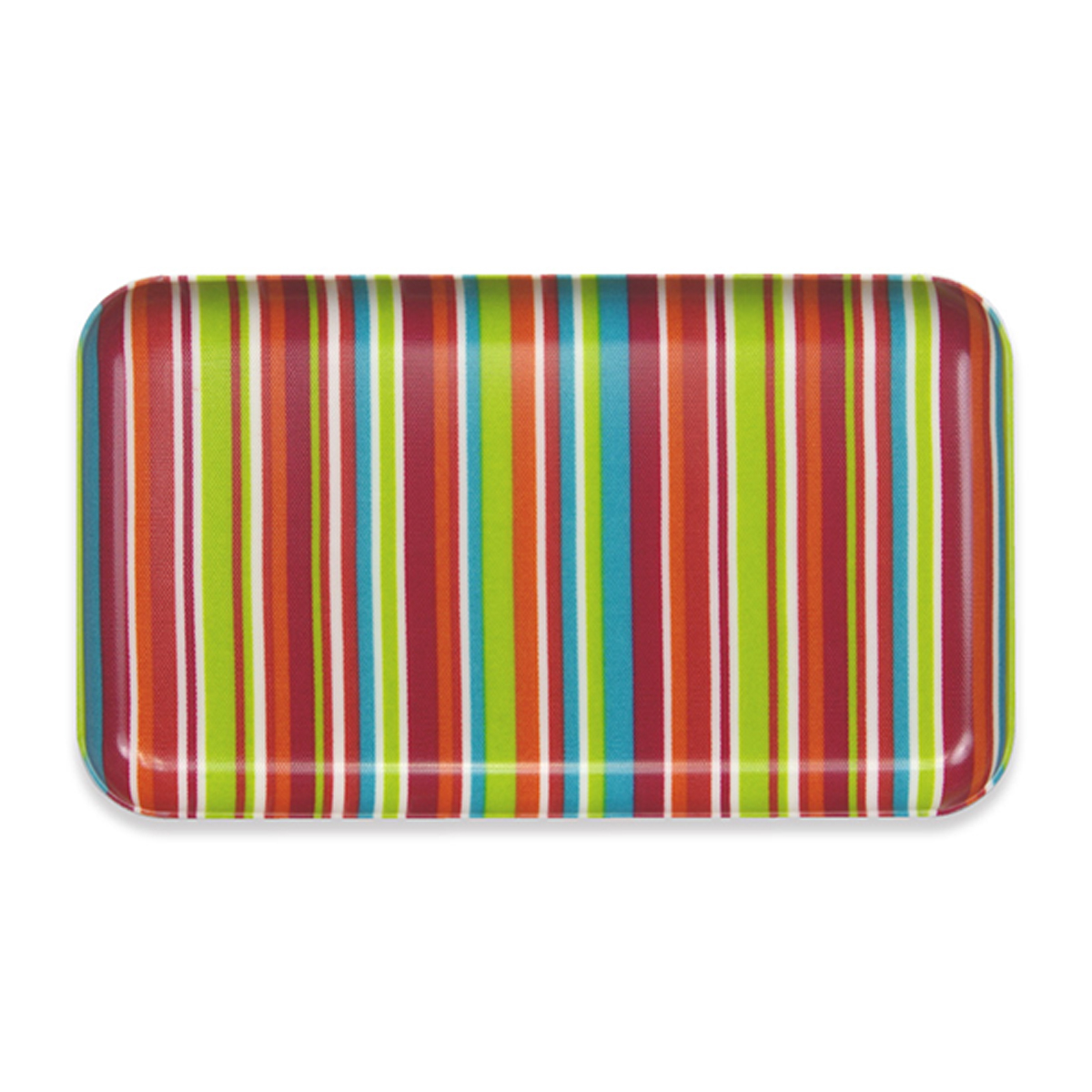 ＳＲカスタートレー　ＳＳ角　ミラノストライプ／レッド